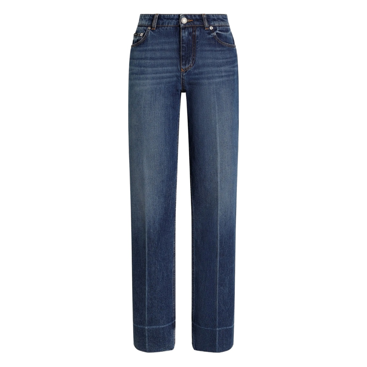 straight-leg jeans