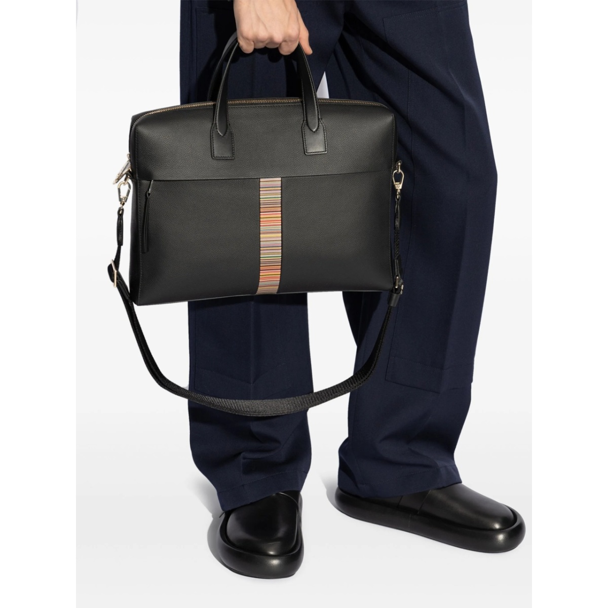 stripe-detailing laptop bag - Img 2