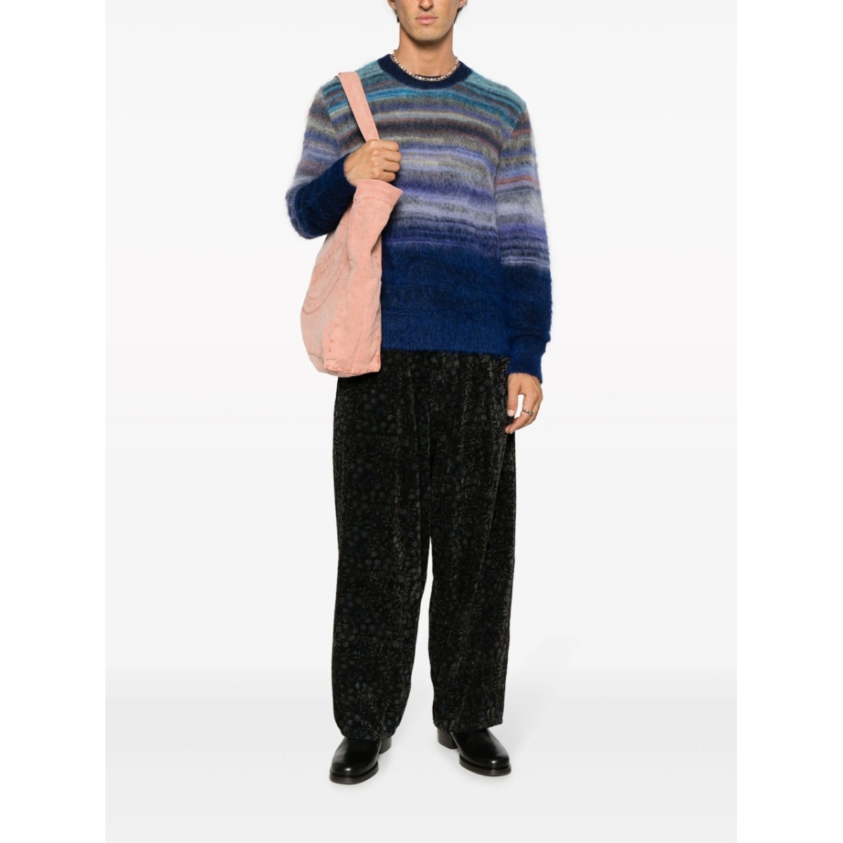 striped crew-neck jumper - Img 2