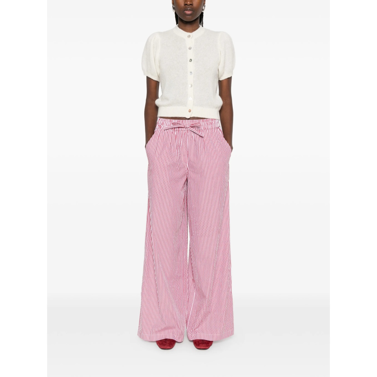 striped drawstring trousers - Img 2