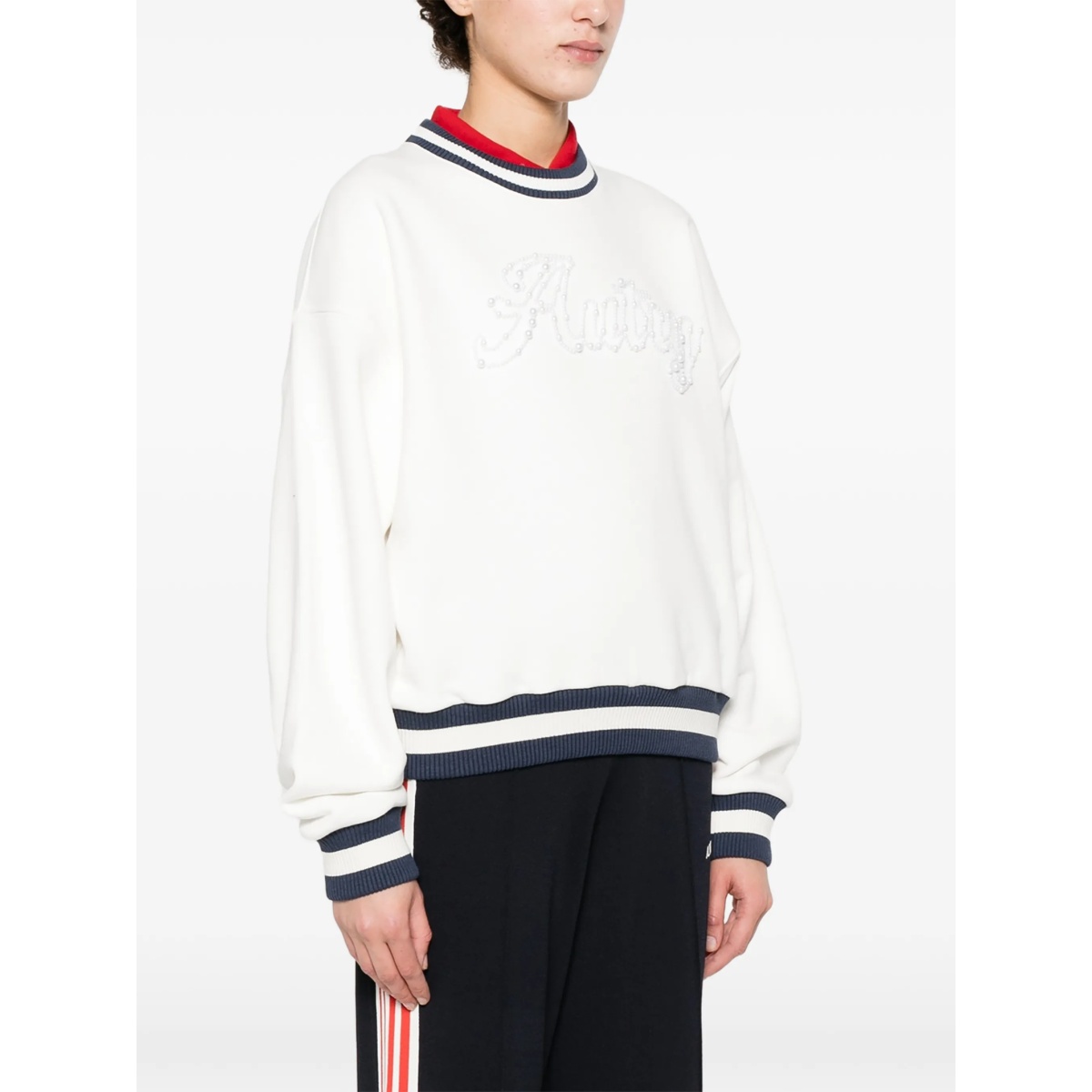 striped logo sweatshirt - Img 3