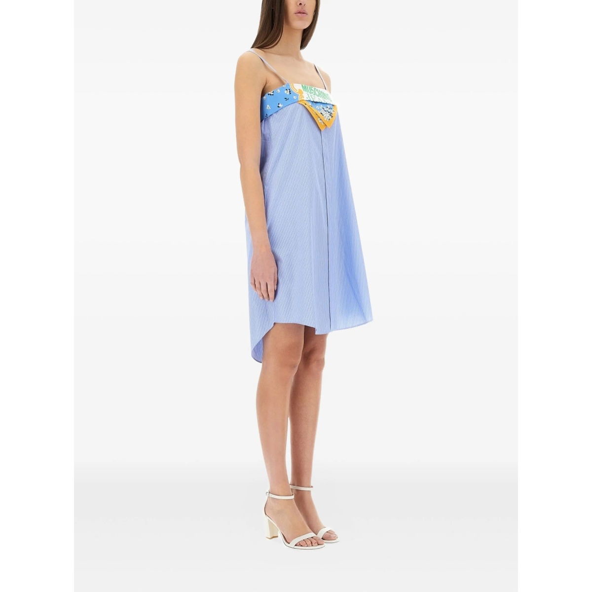 striped-pattern midi dress - Img 2
