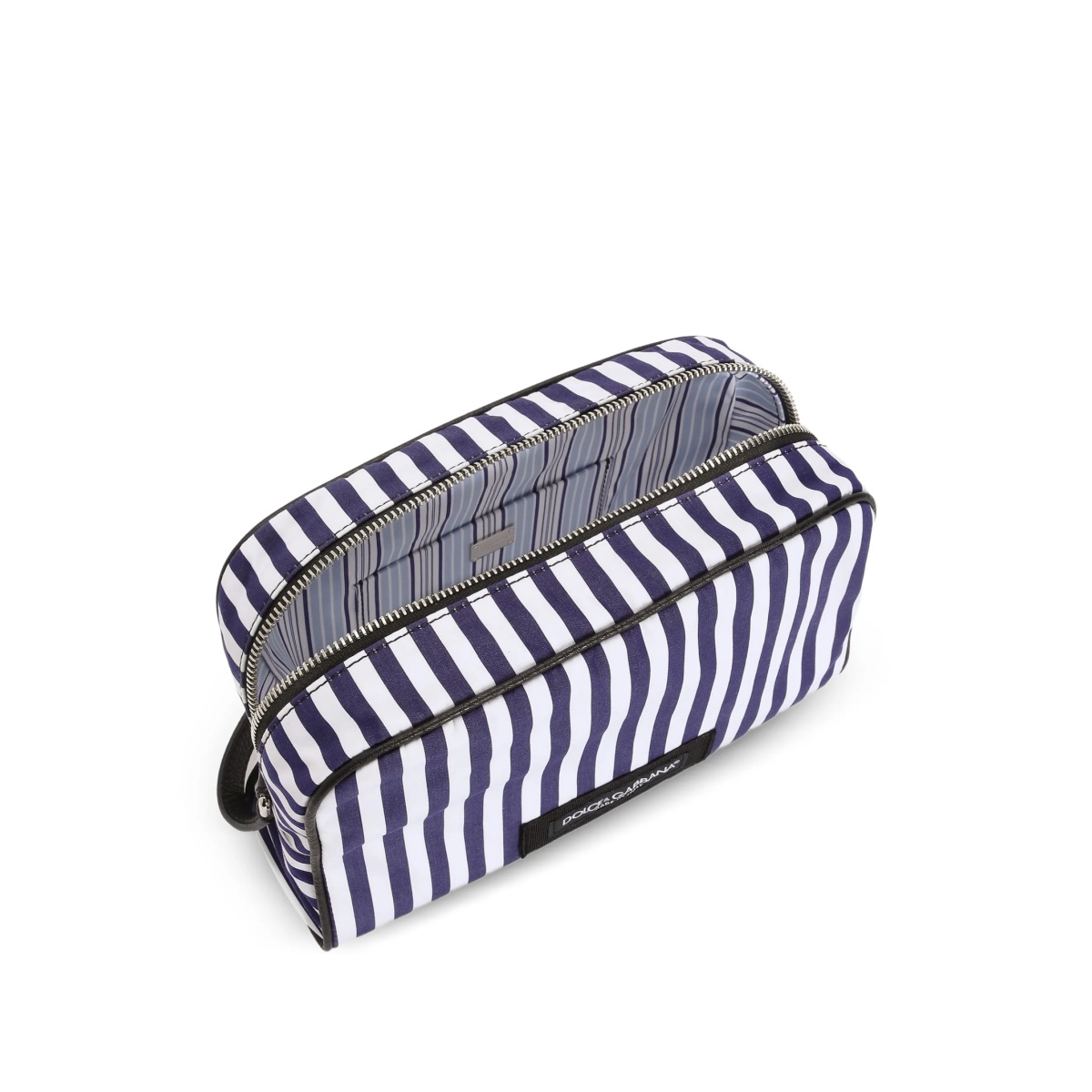 striped poplin tote bag - Img 4