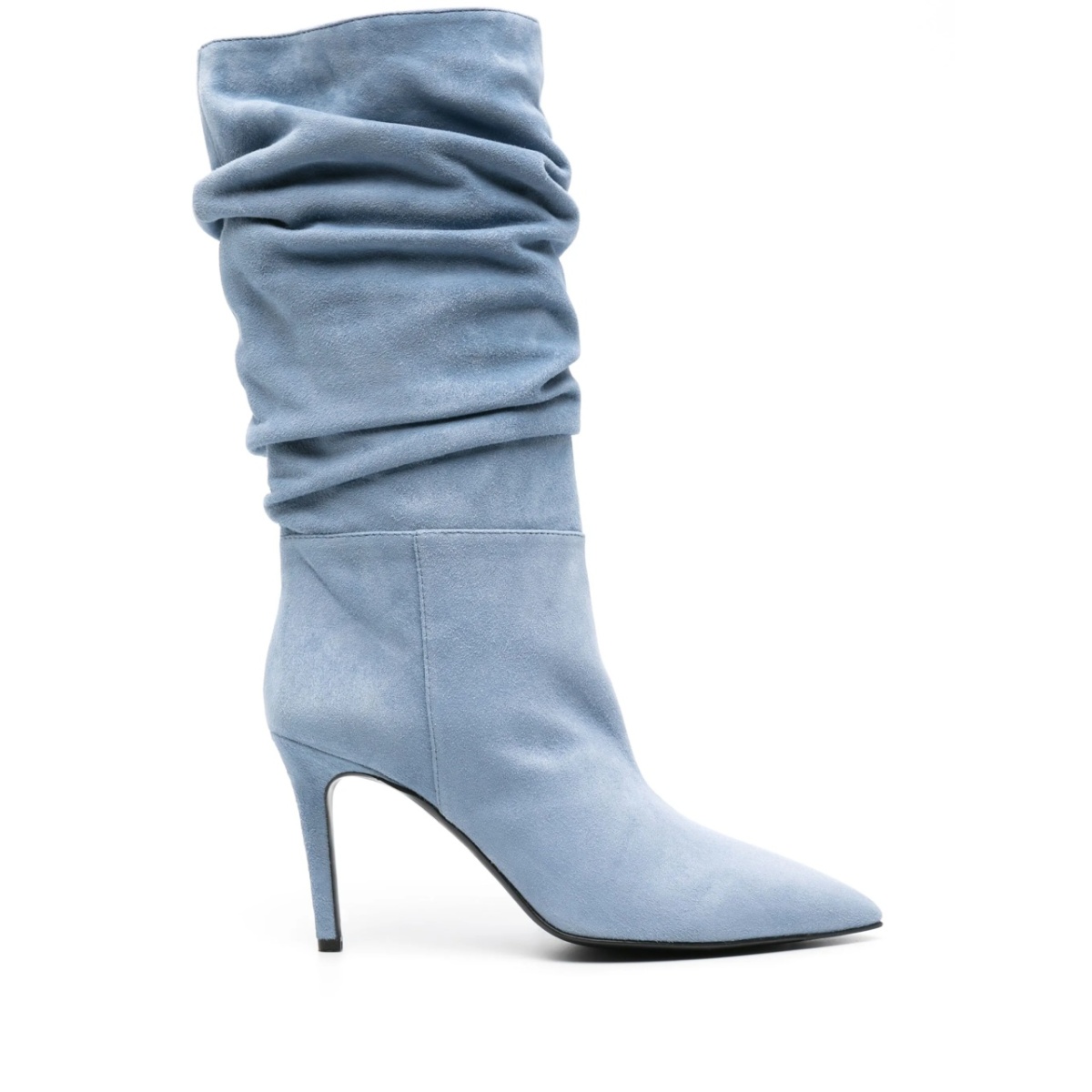 suede mid-calf boots