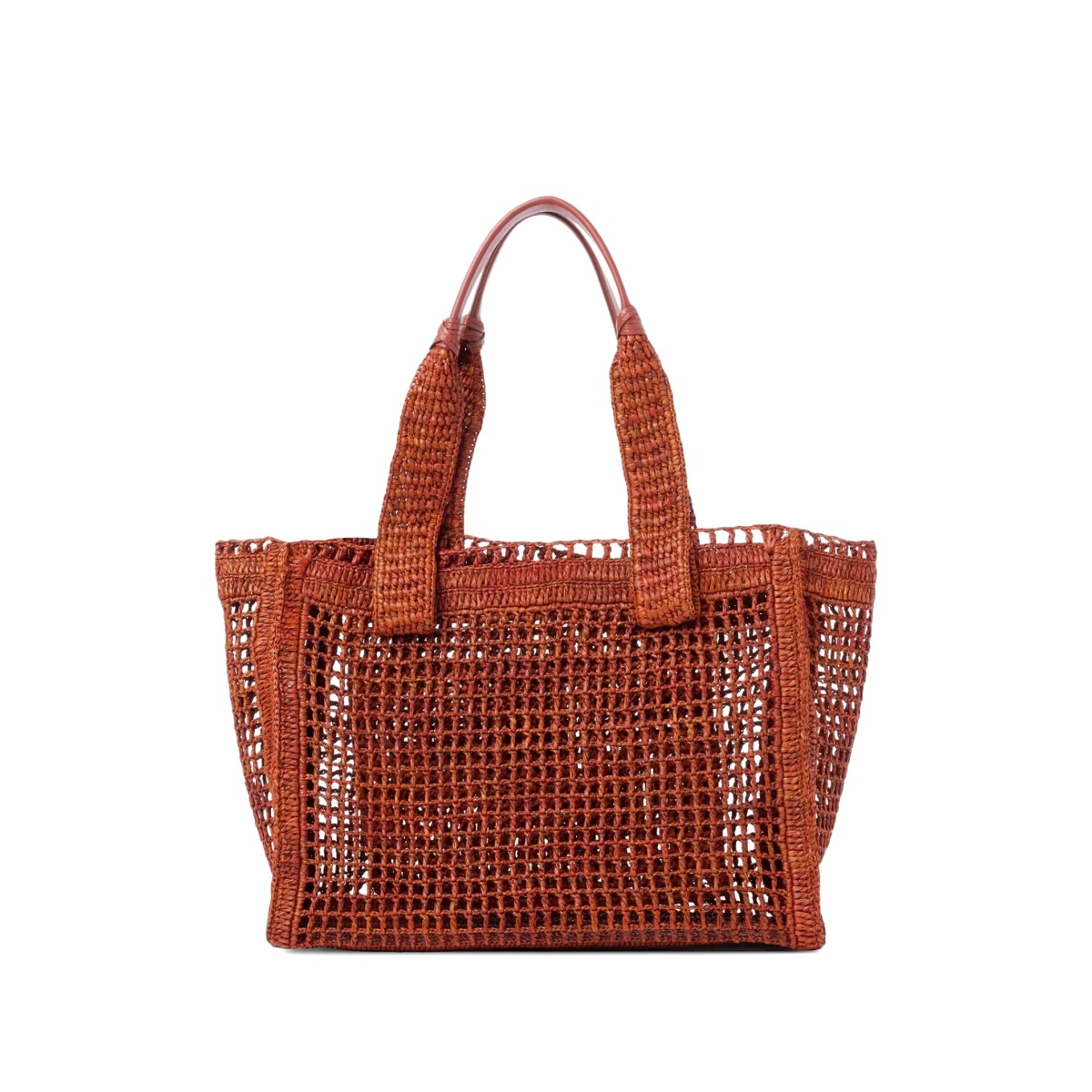 Summer Banana raffia east-west tote bag - Img 2