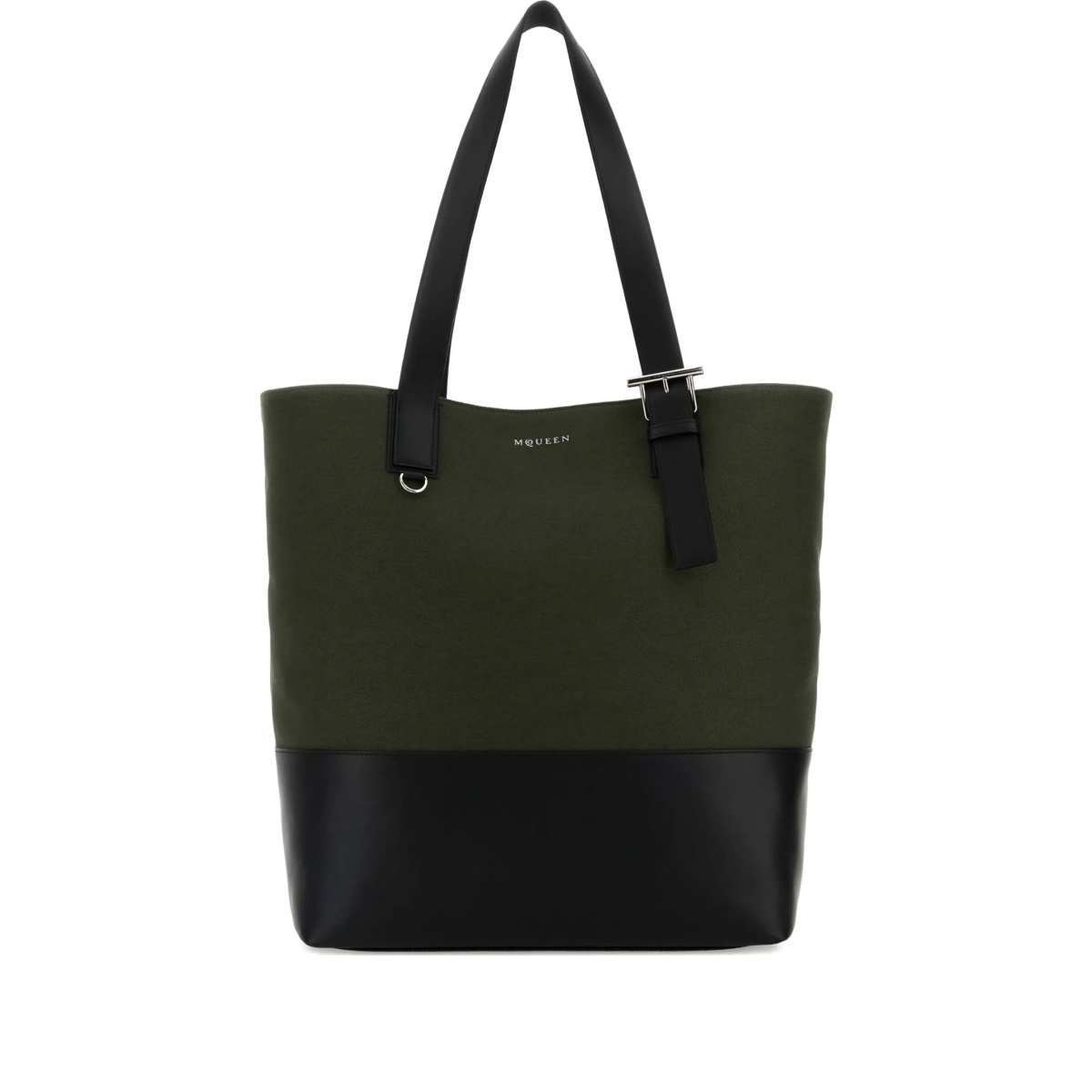 T-bar buckle shoulder bag