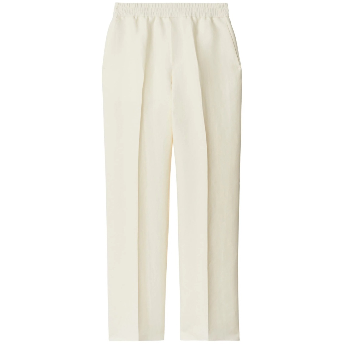 tapered-leg canvas trousers