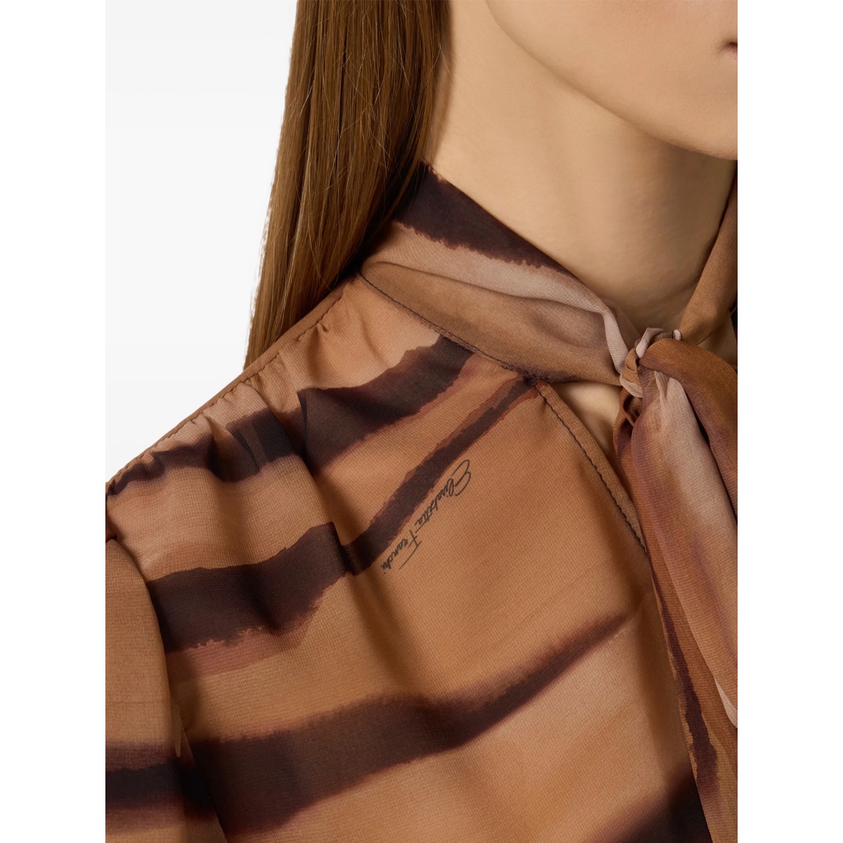 tie-neck shirt - Img 3