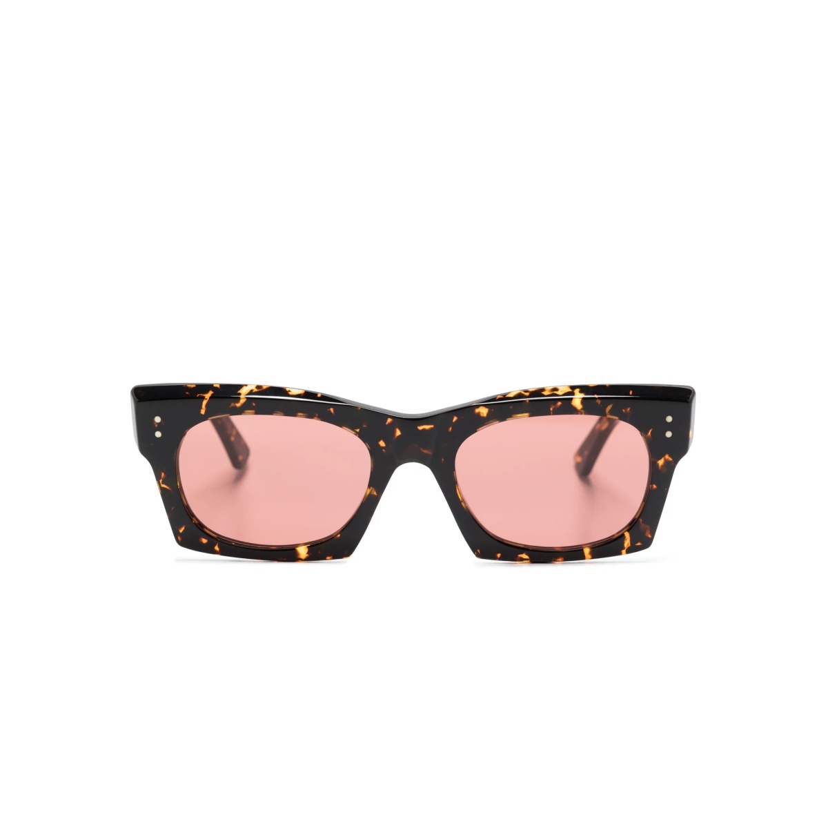 tortoiseshell-effect square-frame sunglasses