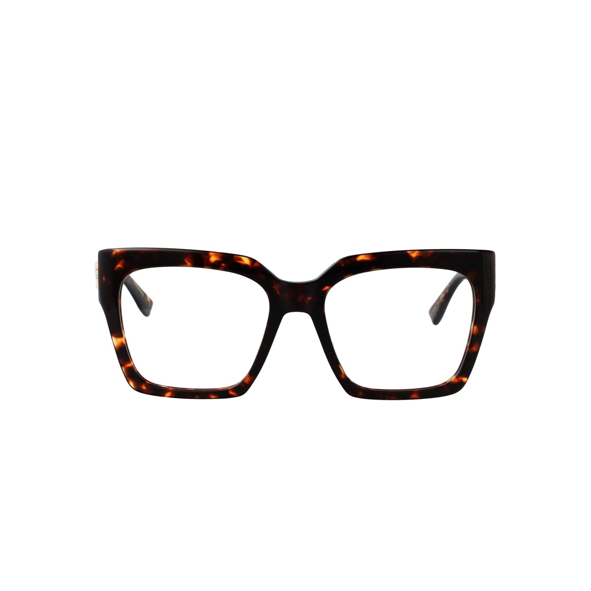 tortoiseshell square-frame glasses