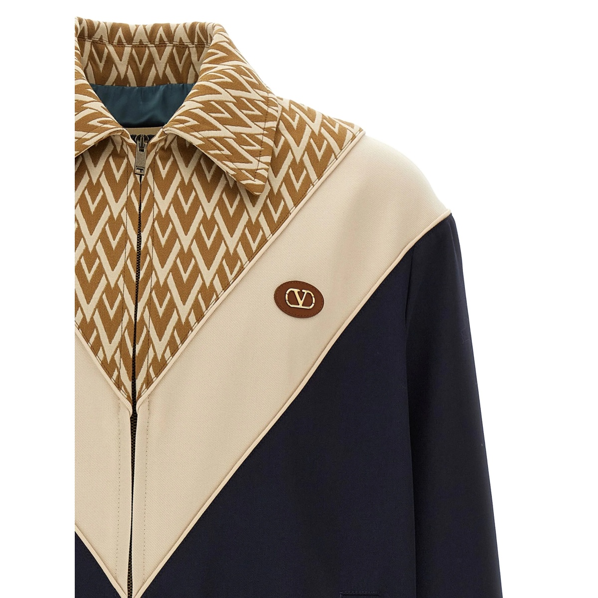 tout la V print wool sport jacket - Img 4