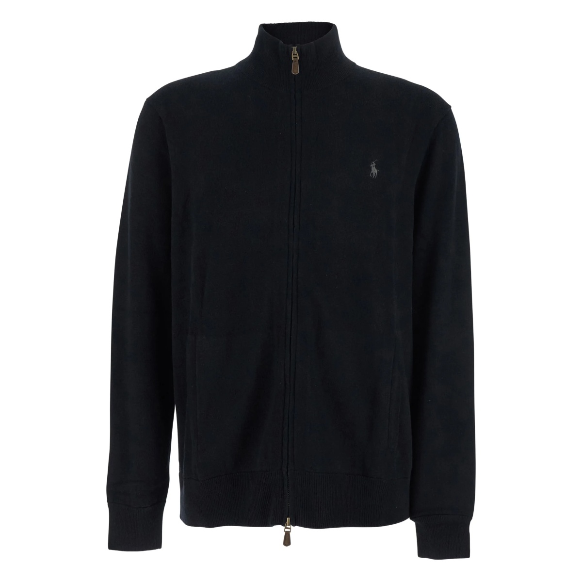 turtleneck embroidered cardigan