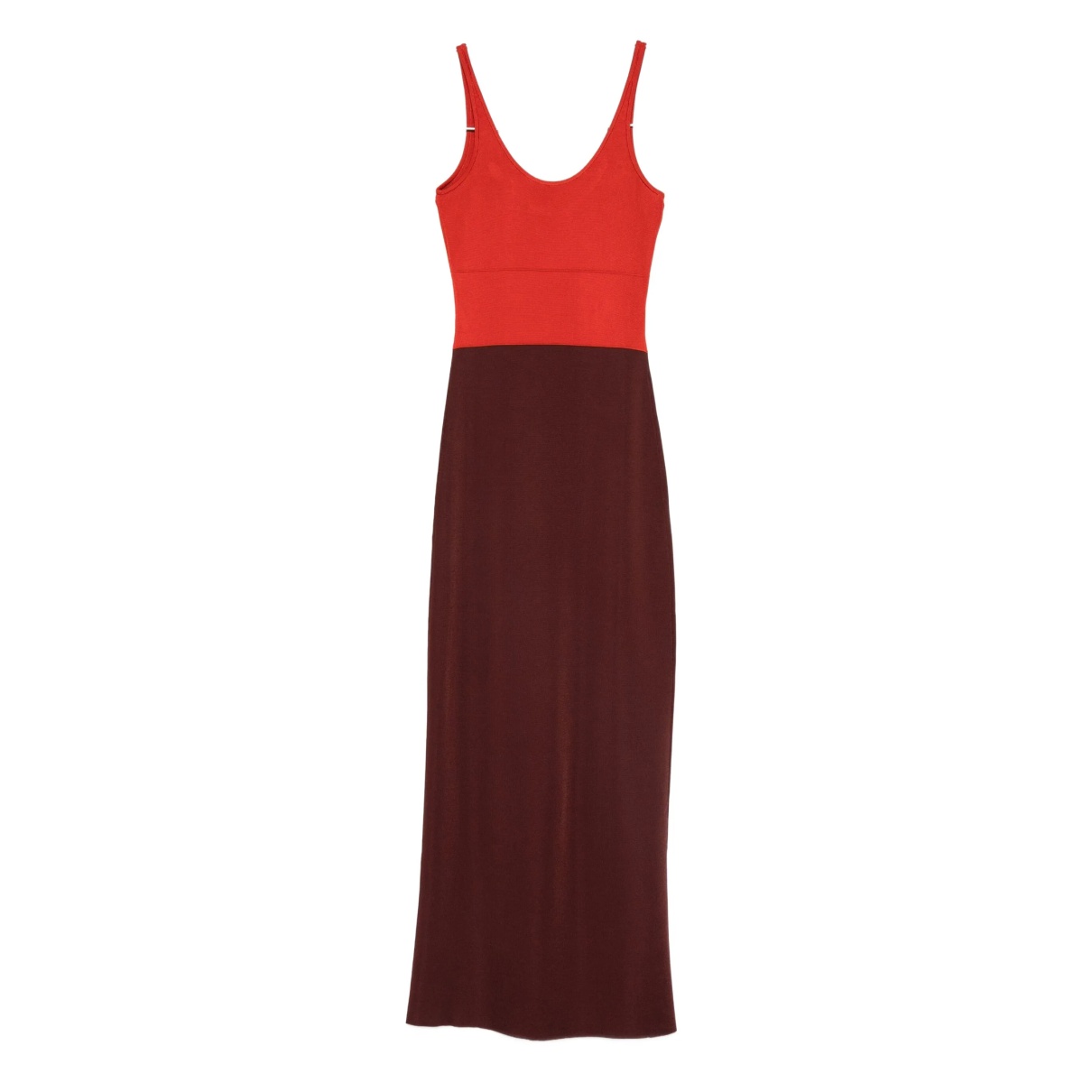 two-tone midi dress