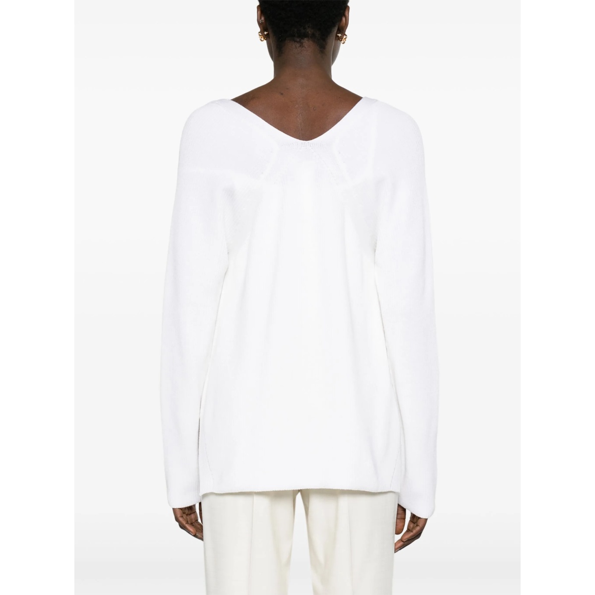 U-neck ribbed-knit jumper - Img 4