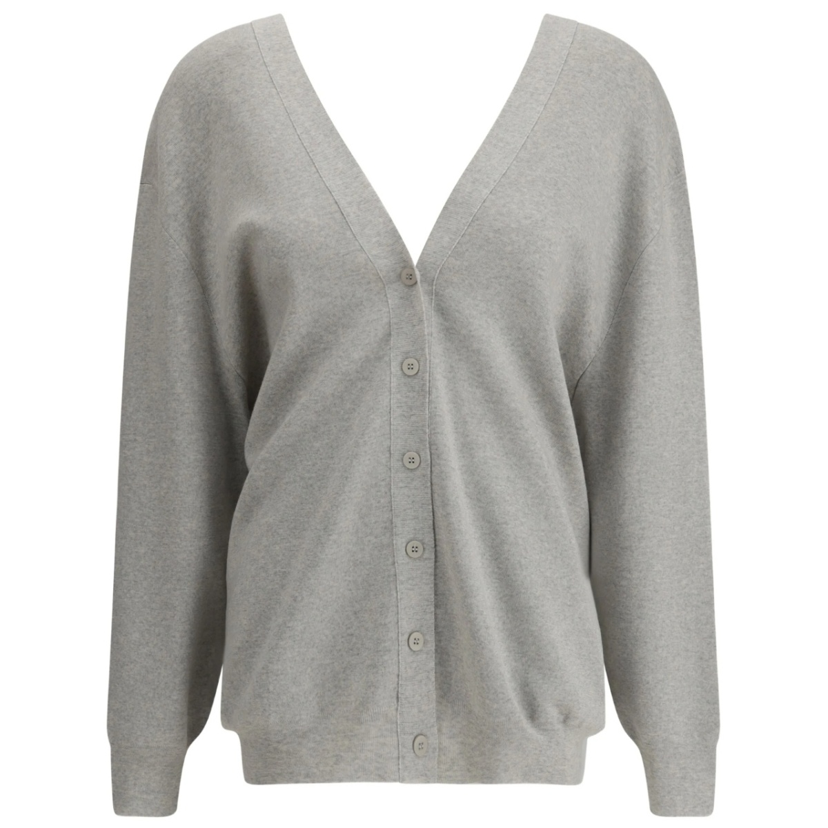 V-neck button-up cardigan