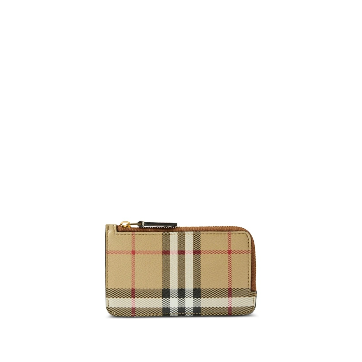 Vintage-Check print zipped wallet