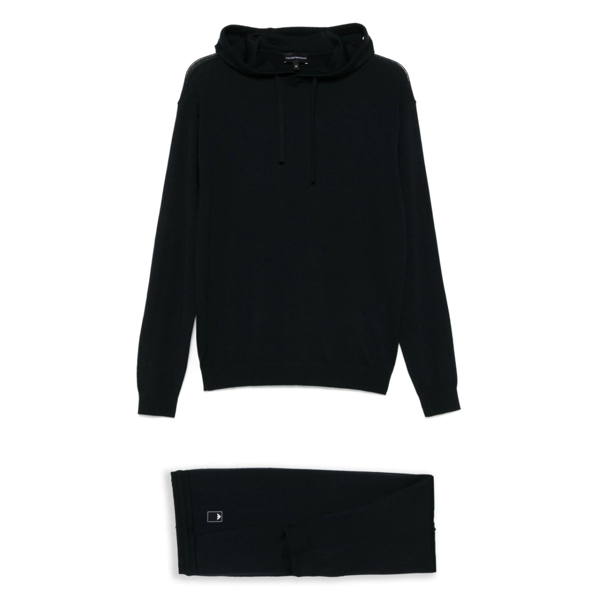 virgin wool trousers and hoodie set
