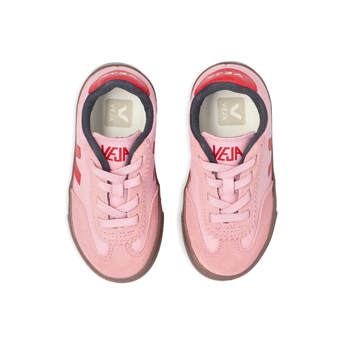 Volley leather V-logo sneakers - Img 4