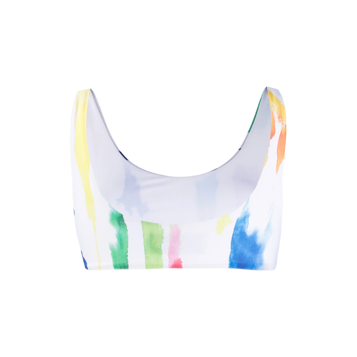 watercolour print bikini top - Img 2