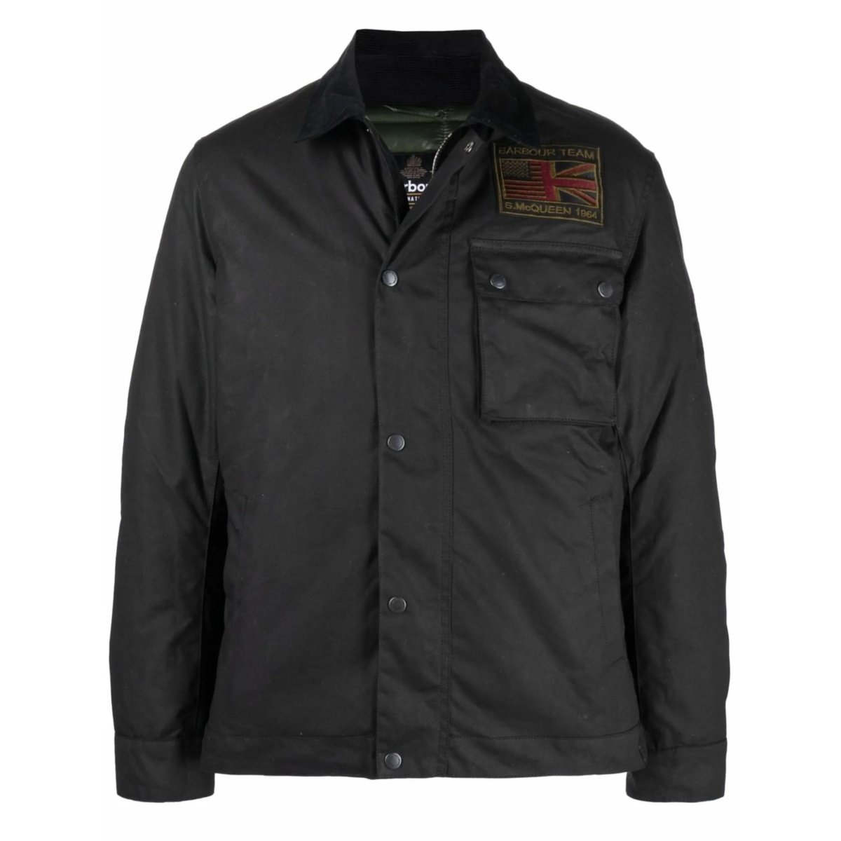 wax-effect field jacket