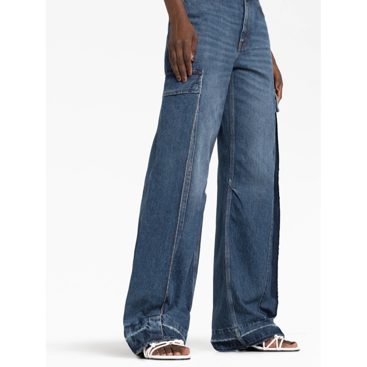 wide-leg cargo jeans - Img 5
