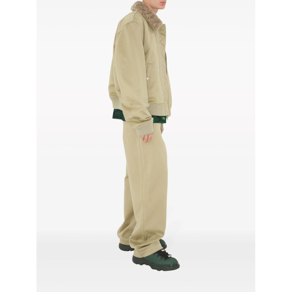 wide-leg cotton trousers - Img 3