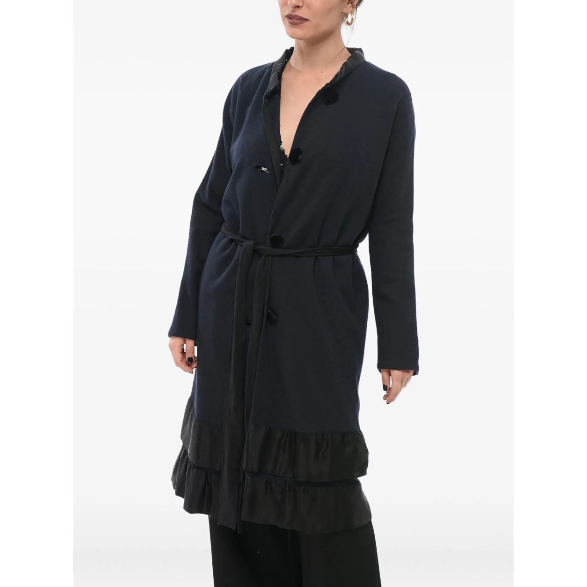 wool belted coat
