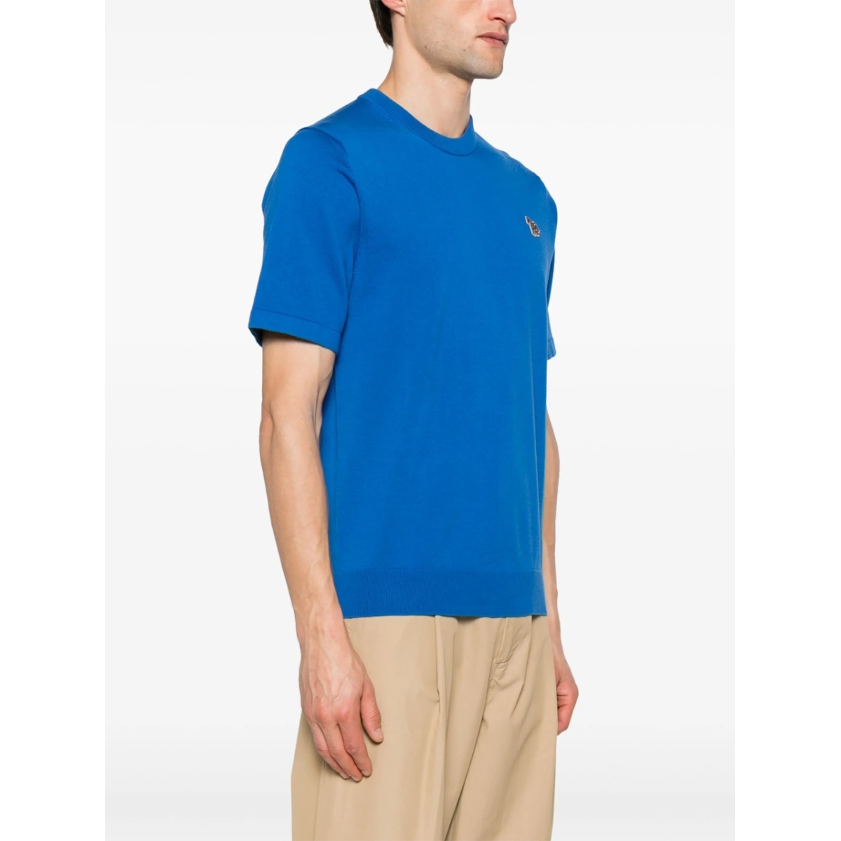 Zebra-patch organic cotton T-shirt - Img 3