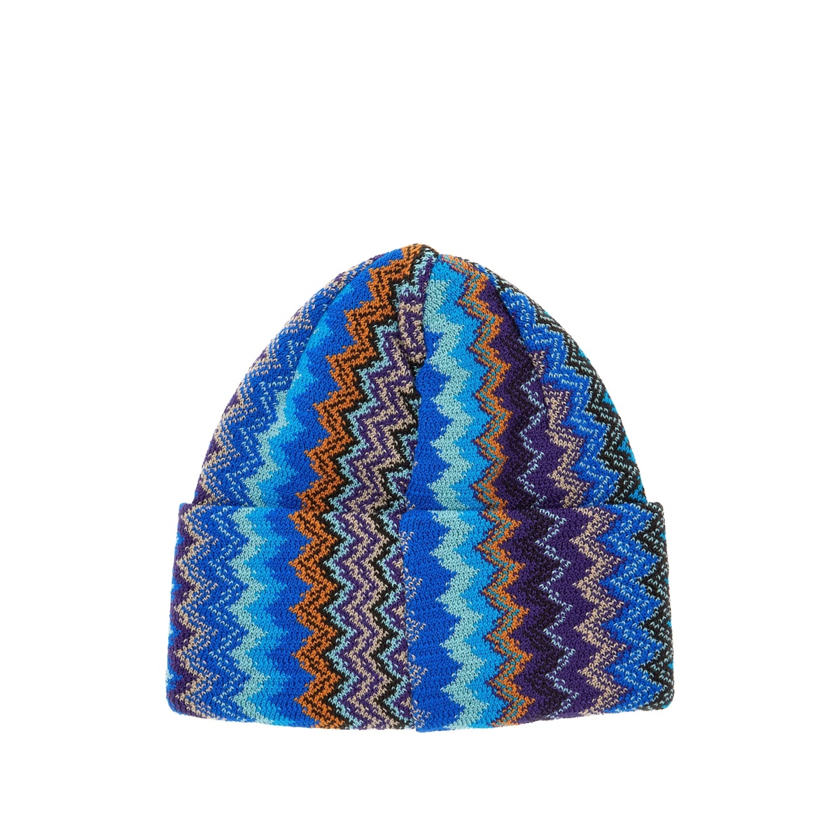 zigzag knit beanie