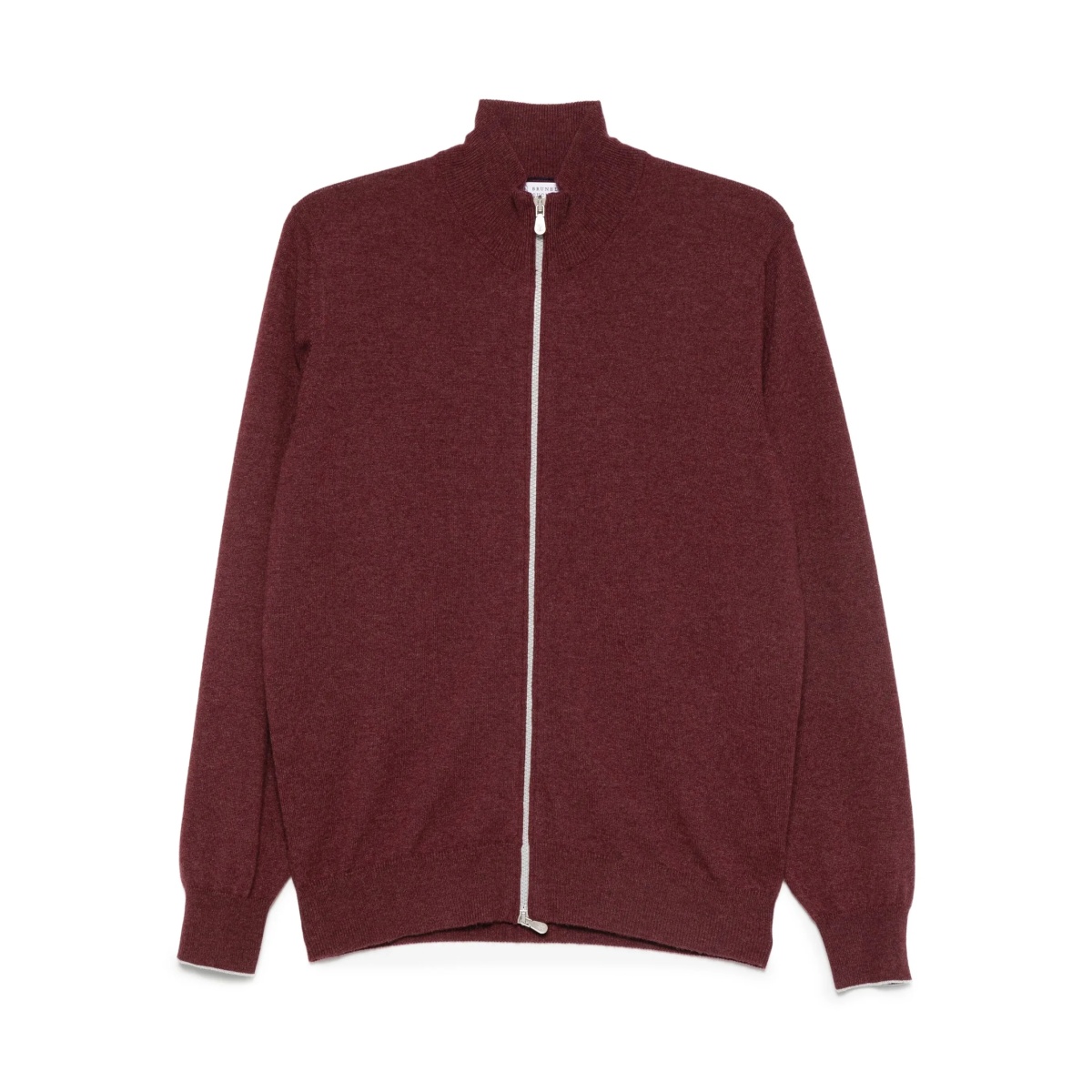 zip-up cashmere sweater