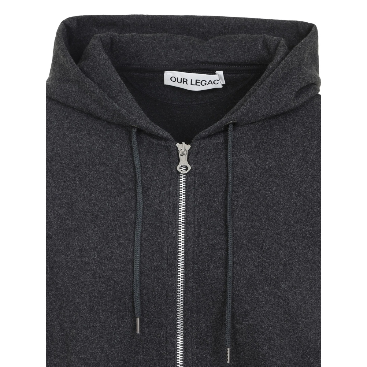 zip-up cotton hoodie - Img 4