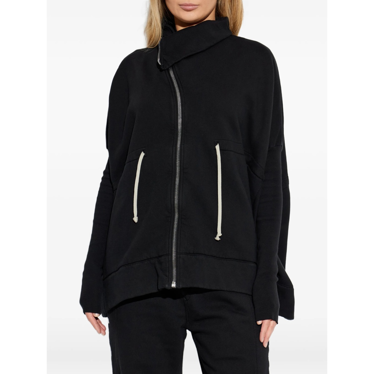 zip-up funnel-neck sweater - Img 3