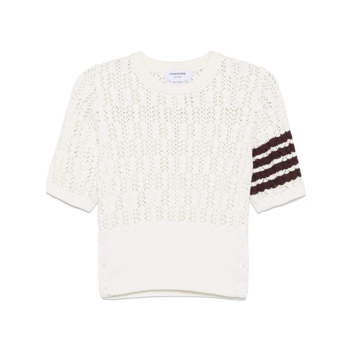 4-Bar pointelle T-shirt