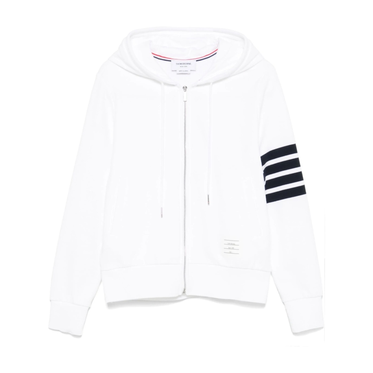 4-Bar stripe zipped hoodie