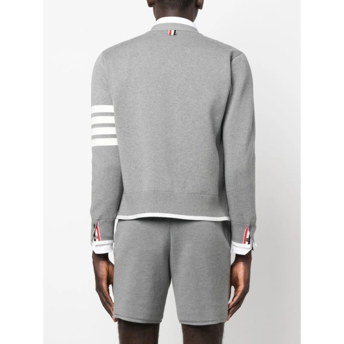 4-Bar striped cardigan - Img 4