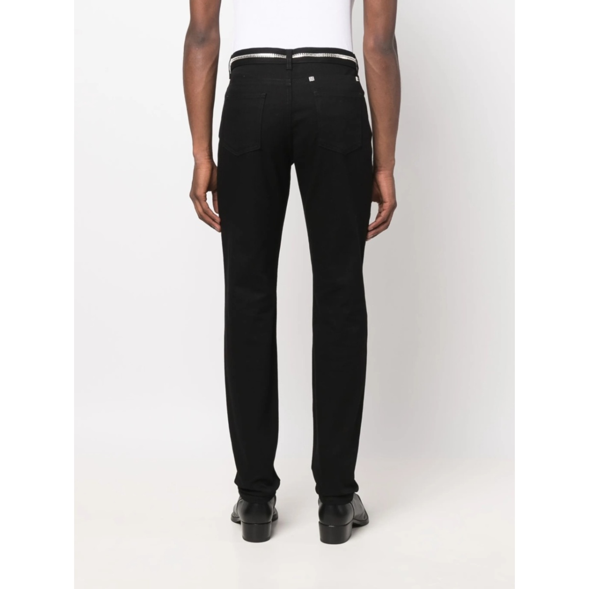4G chain-embellished skinny jeans - Img 4