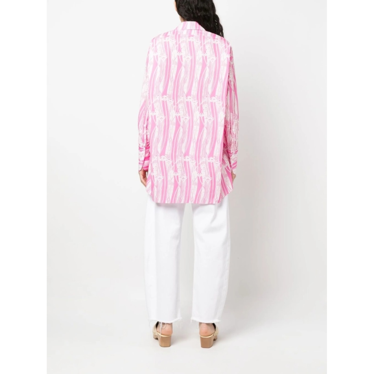 abstract-print mini shirtdress - Img 4
