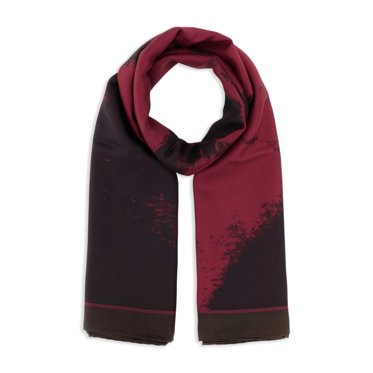 abstract-print scarf