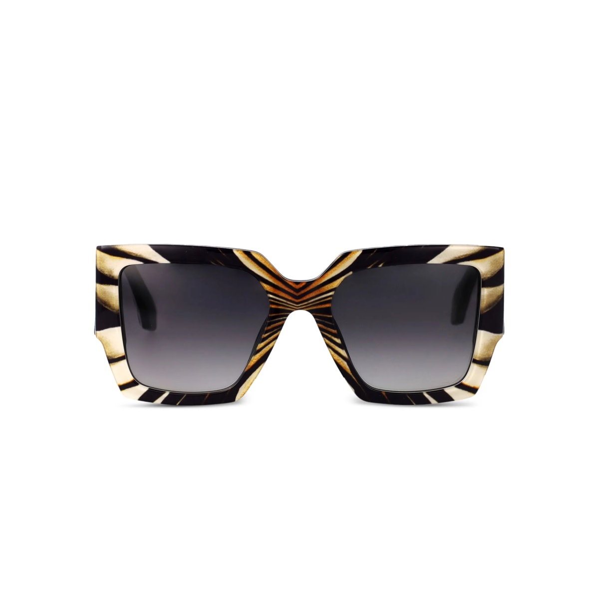 abstract-print sunglasses