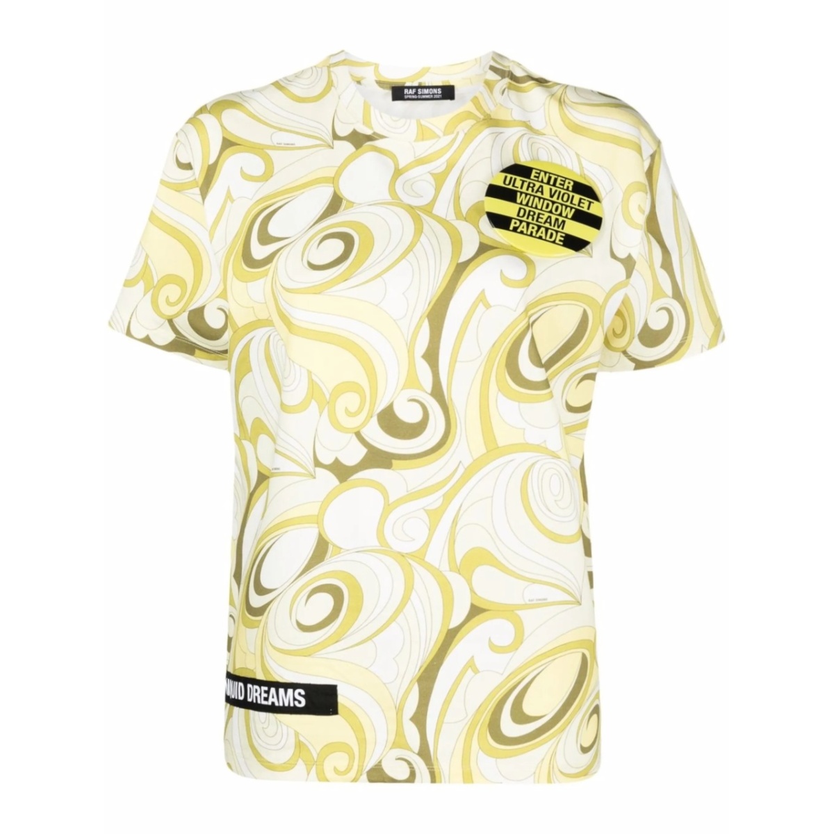 abstract-print T-shirt