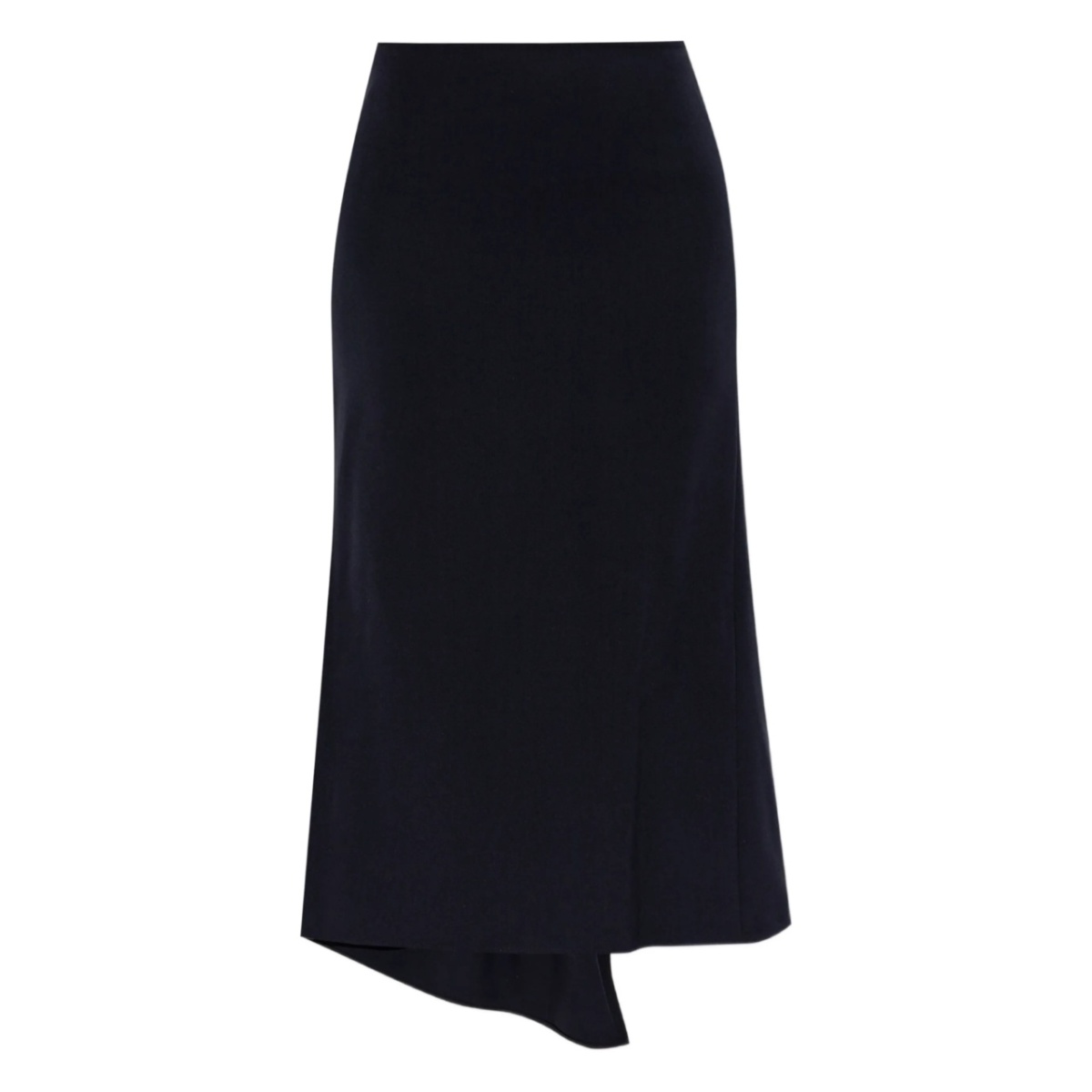 asymmetric-hem midi skirt