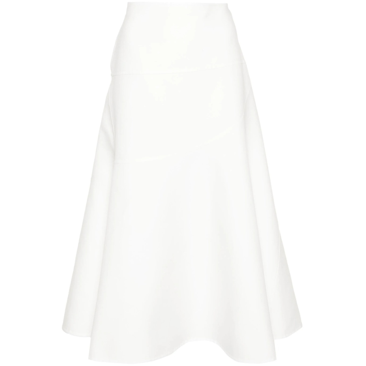 asymmetric midi skirt