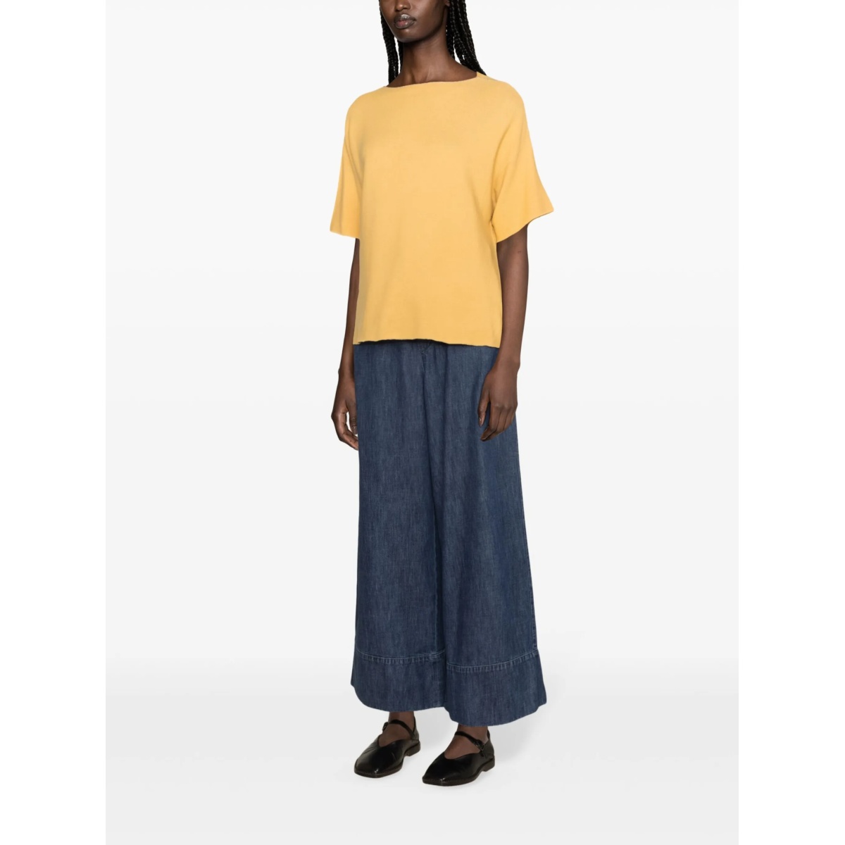 beaded-trim short-sleeve jumper - Img 3