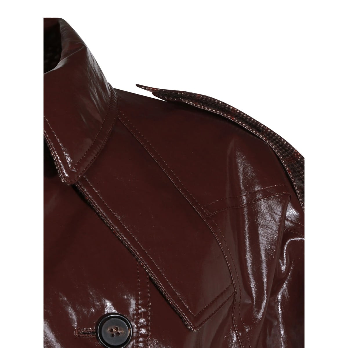 belted buttoned coat - Img 4