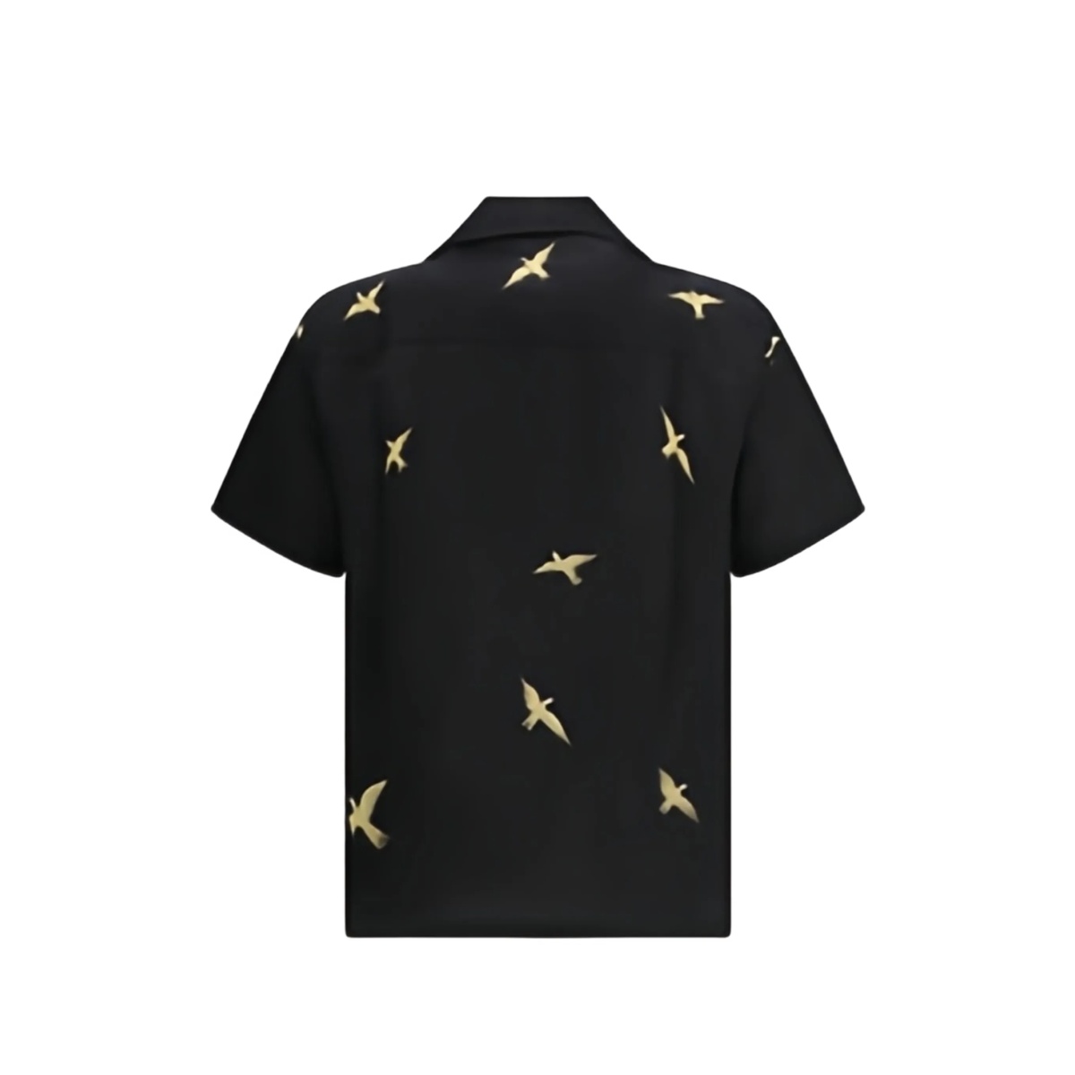 bird-embroidered pocket shirt - Img 2