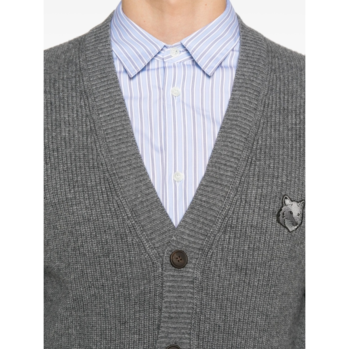 Bold Fox Head-patch cardigan - Img 5
