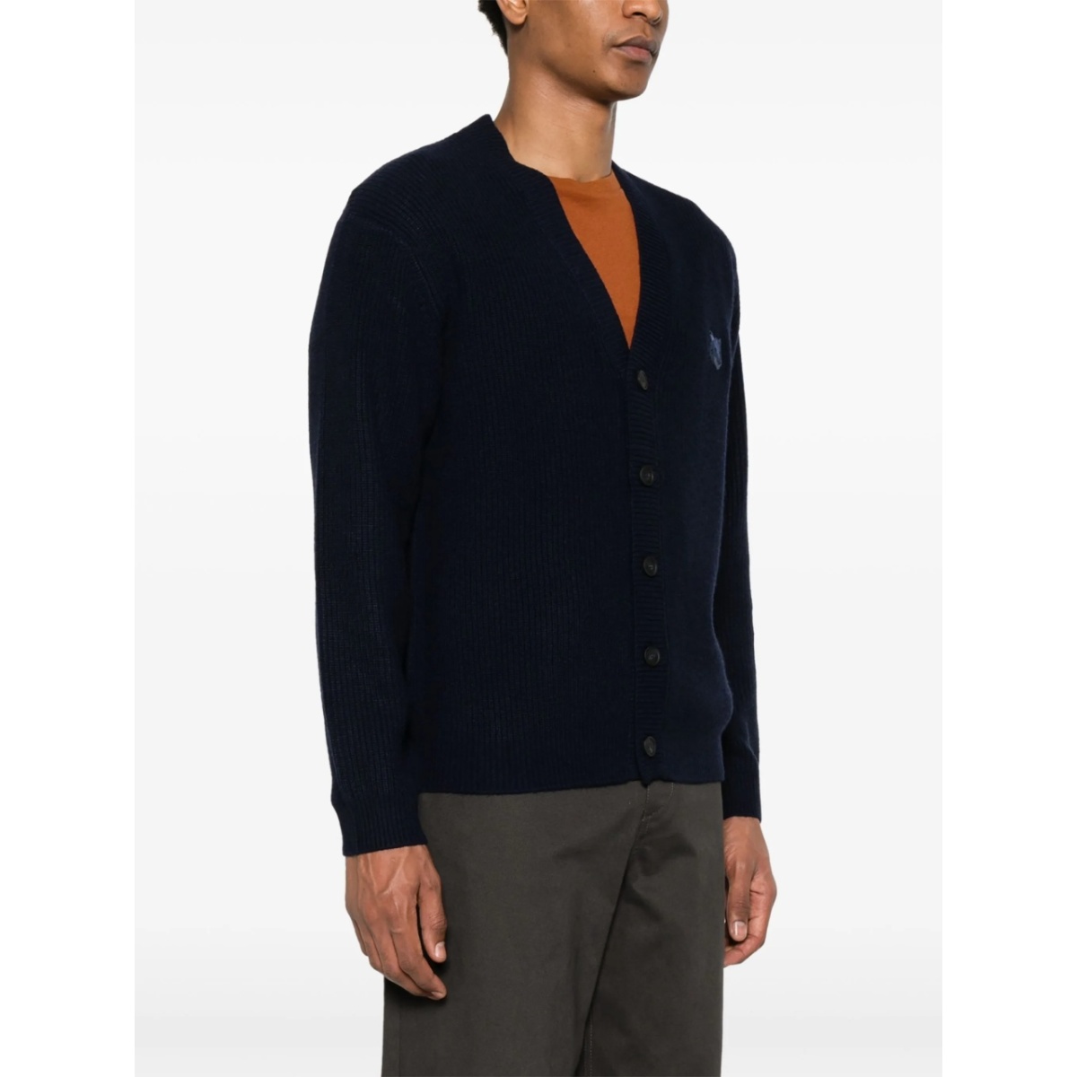 Bold Fox Head ribbed cardigan - Img 3