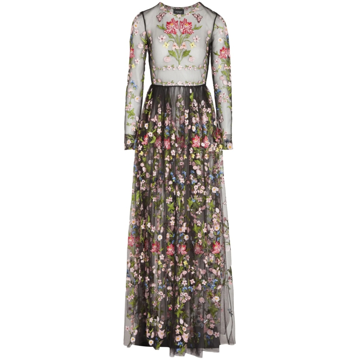 botanical tulle dress