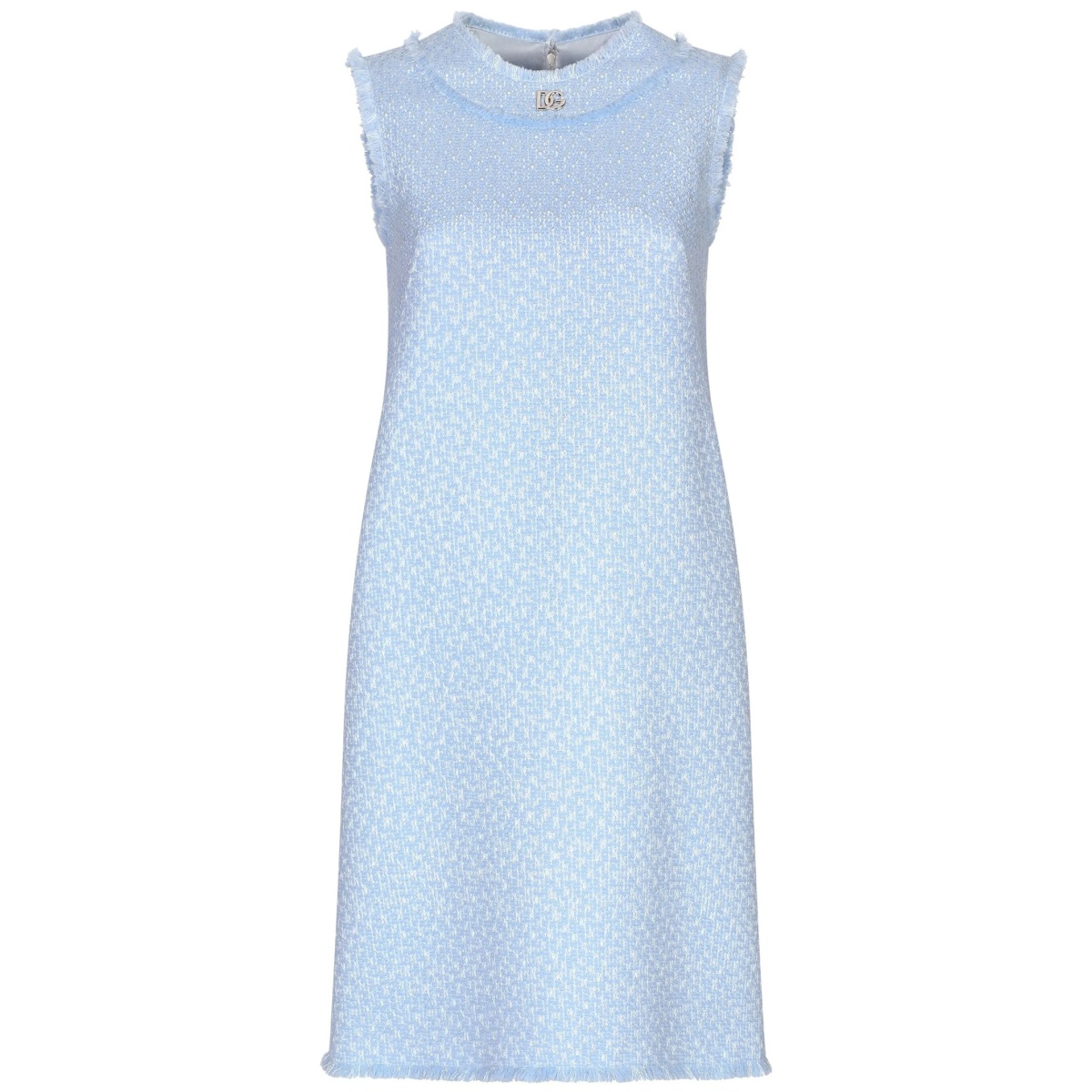 bouclé shift midi dress