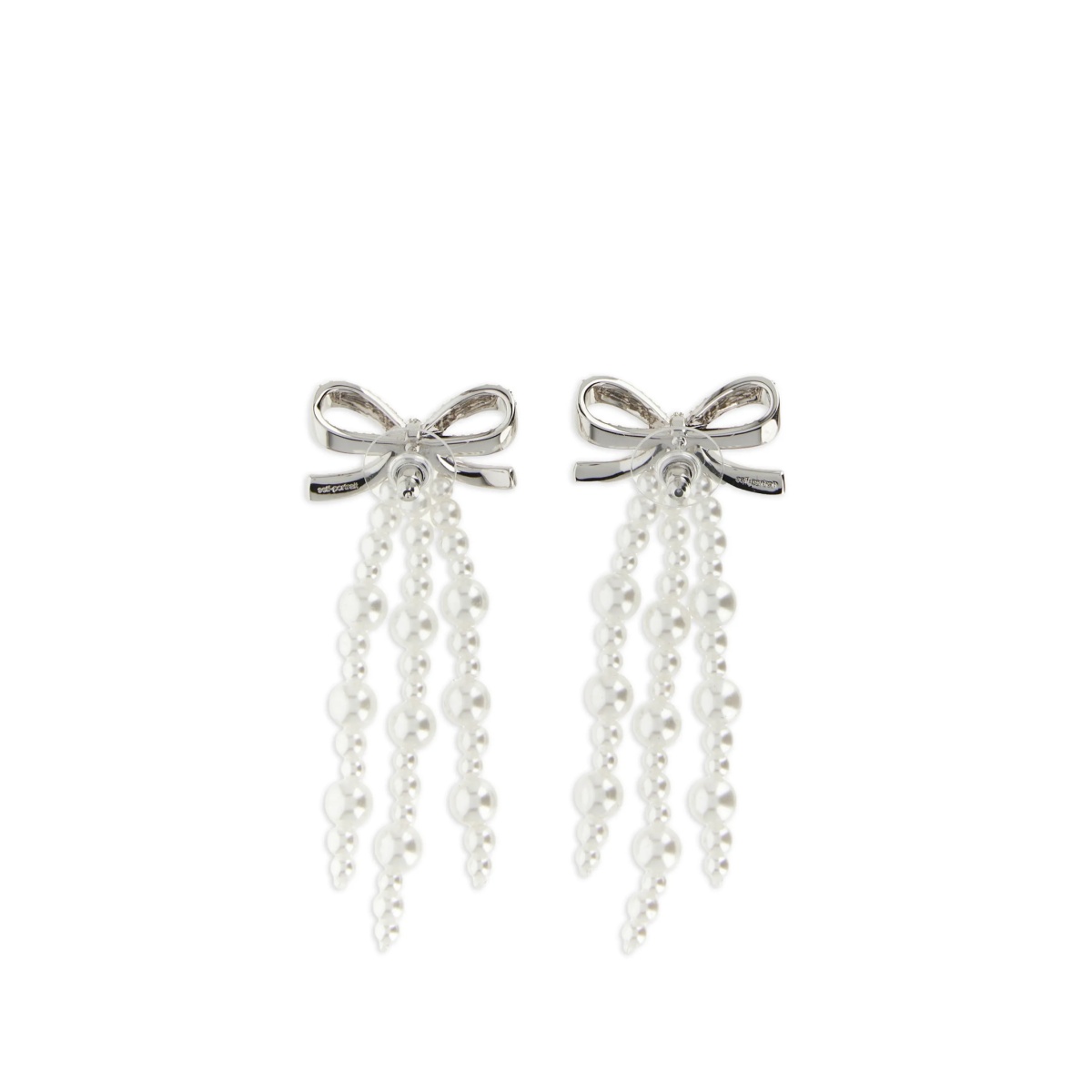 bow pearl earrings - Img 2